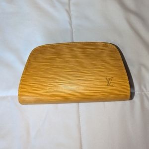 COPY - Louis Vuitton Epi Dauphine Yellow Pouch Authentic with original tags